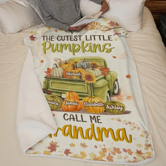Sweater Weather Is Better Together - Family Personalized Custom Blanket - Gift For Mom, Grandma
