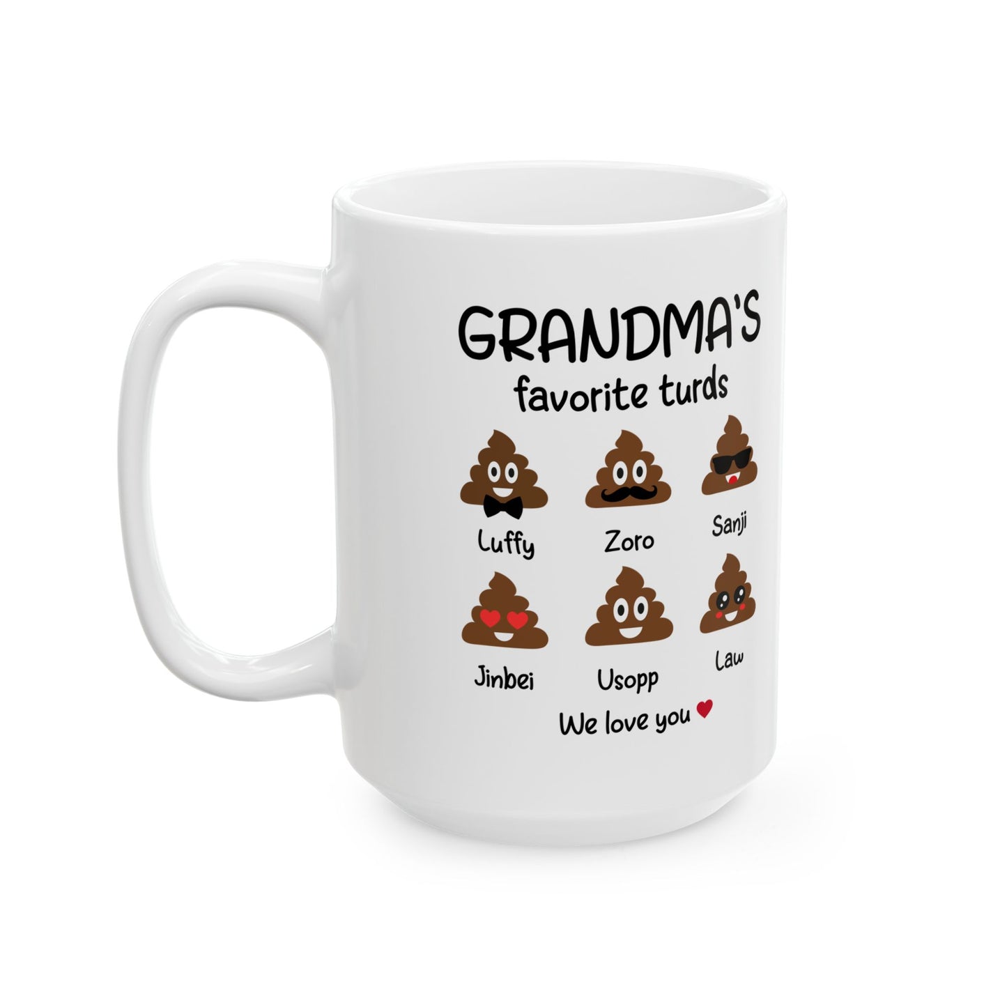 Personalized Grandma with Grandkids Names Coffee Mug - PersonalizedFury