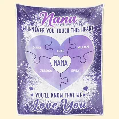 Forever Loving You - Family Personalized Custom Blanket - Gift For Mom, Grandma