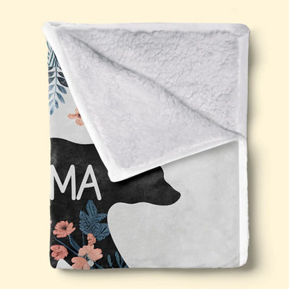Grandkids Make Life Grand - Family Personalized Custom Blanket - Gift For Mom, Grandma