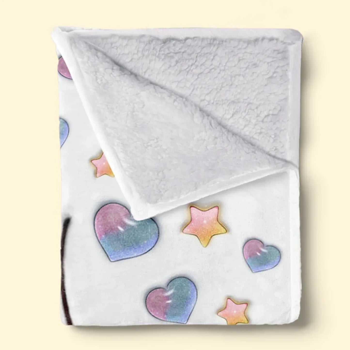 Forever Connected, Hand in Hand - Family Personalized Custom 3D Inflated Effect Printed Blanket - Mother's Day, Gift For Mom, Grandma