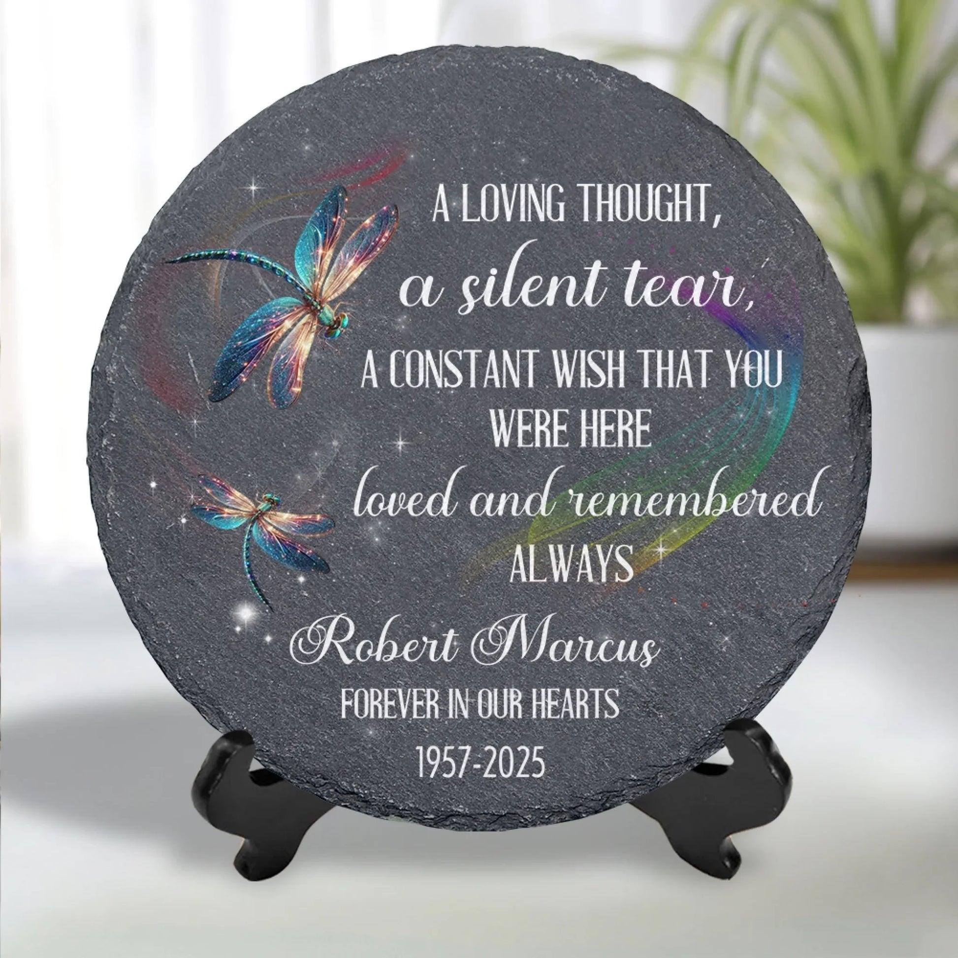 You Were Here Loved And Remembered Always - Personalized Stone, Memorial Gift