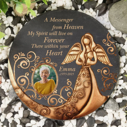 My Spirit Will Live On Forever There Within Your Heart - Personalized Memorial Stone, Memorial Gift, Remembrance Gift