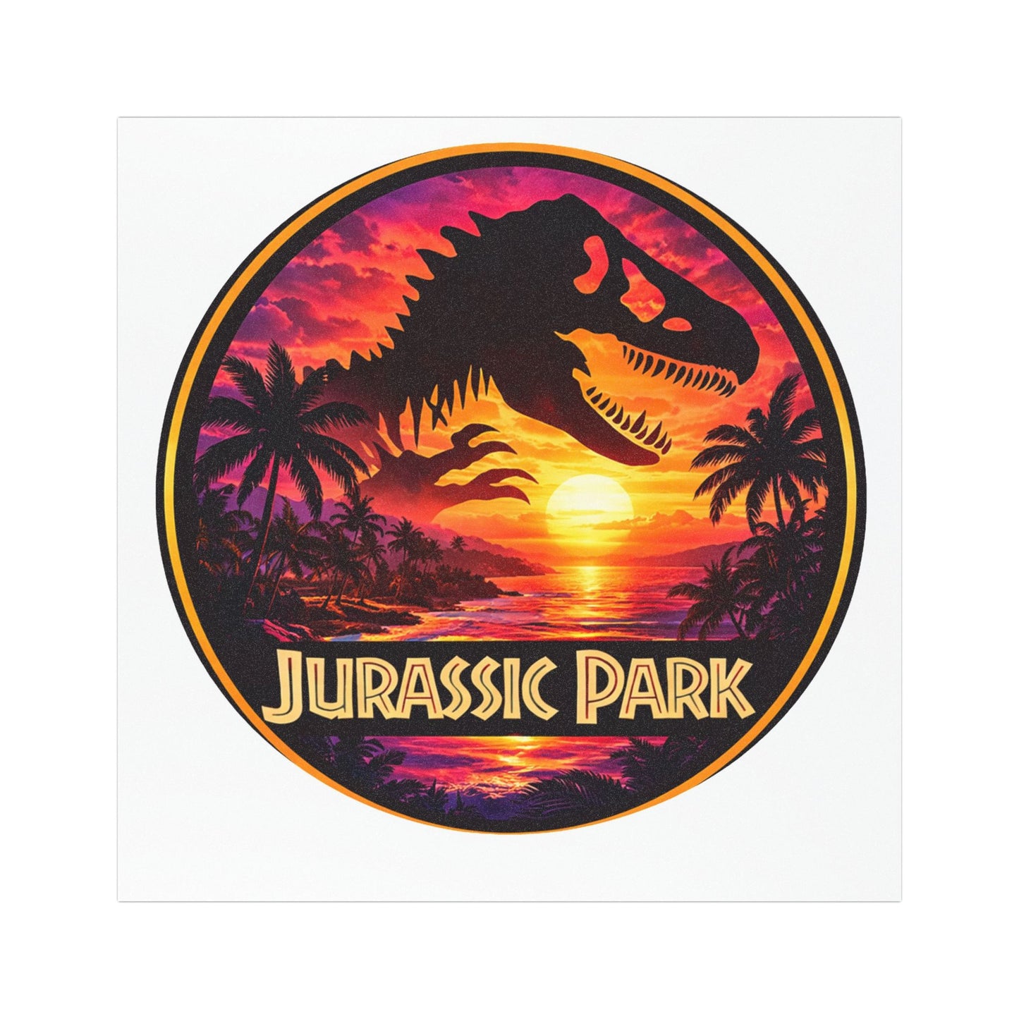 Jurassic Park Car Magnets - Sunset Beach Style