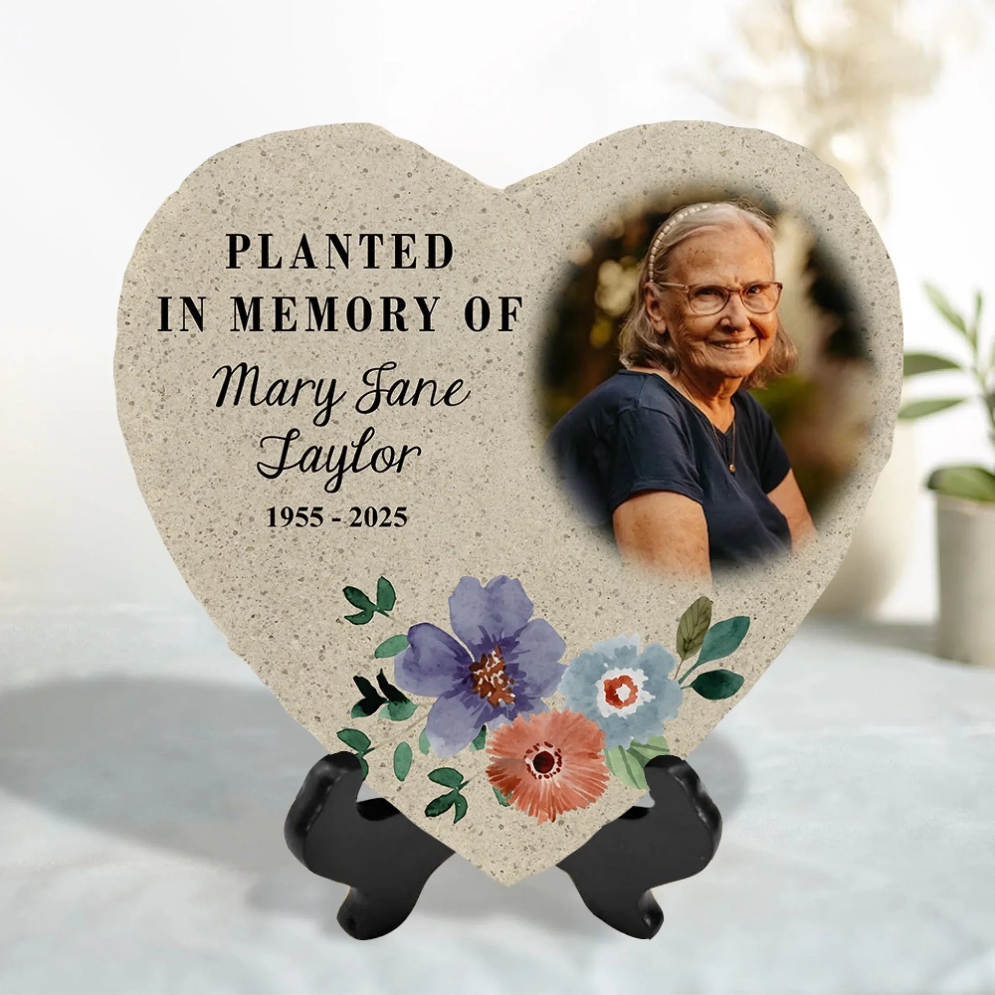 Planted In Memory Of - Personalized Memorial Stone, Sympathy Gift