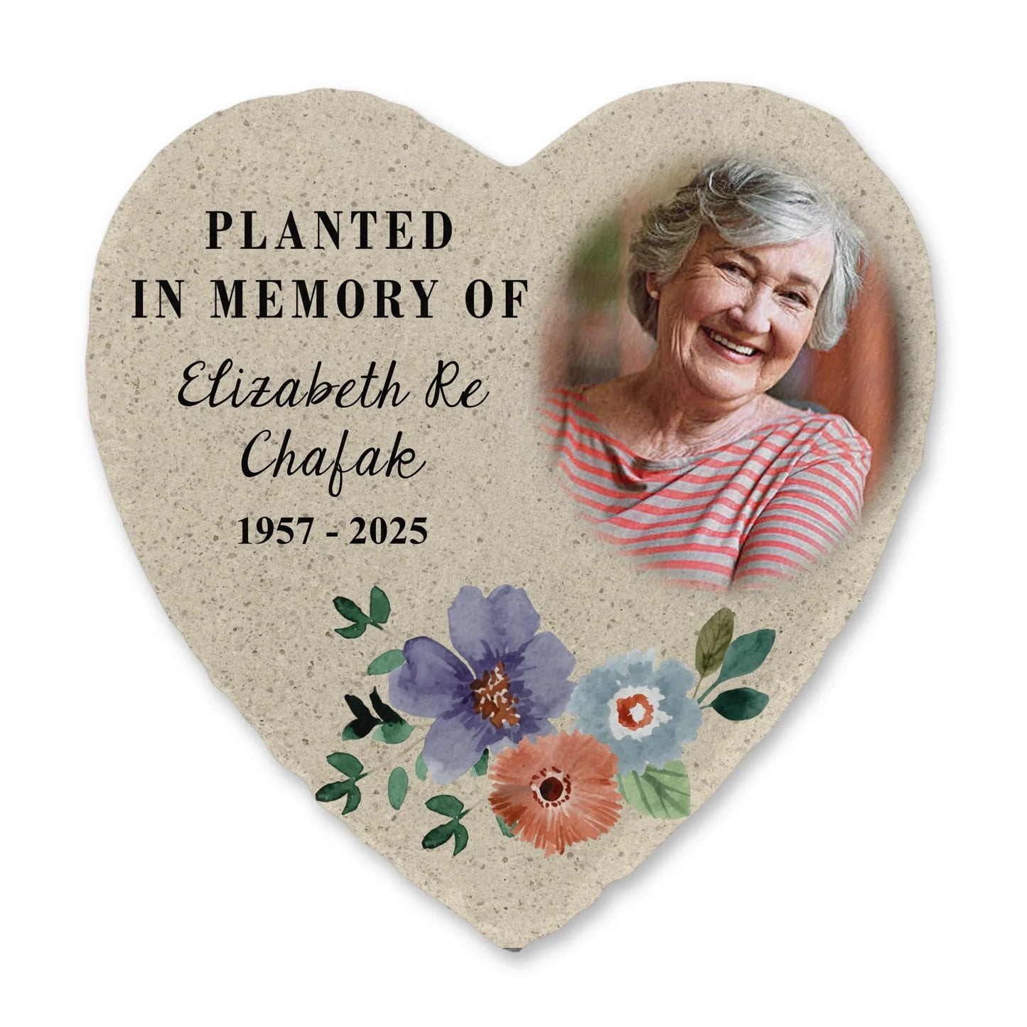 Planted In Memory Of - Personalized Memorial Stone, Sympathy Gift