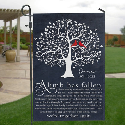 Until The Day Comes We're Together Again - Personalized Garden Flag, Memorial Gift