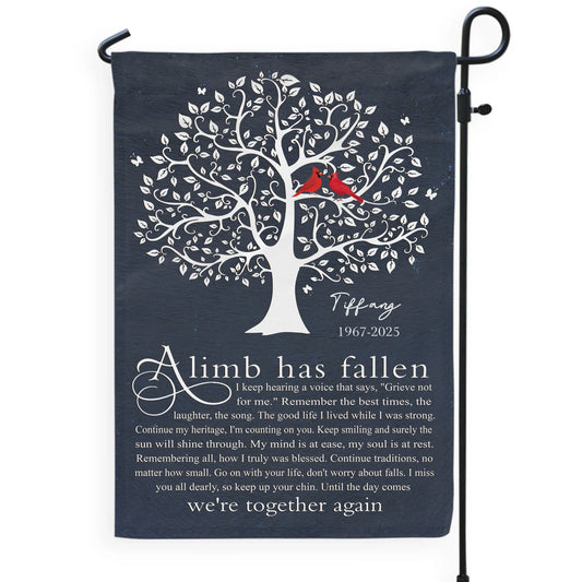 Until The Day Comes We're Together Again - Personalized Garden Flag, Memorial Gift