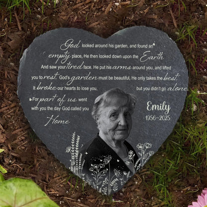 It Broke Our Hearts To Lose You, But You Didn't Go Alone - Personalized Memorial Stone