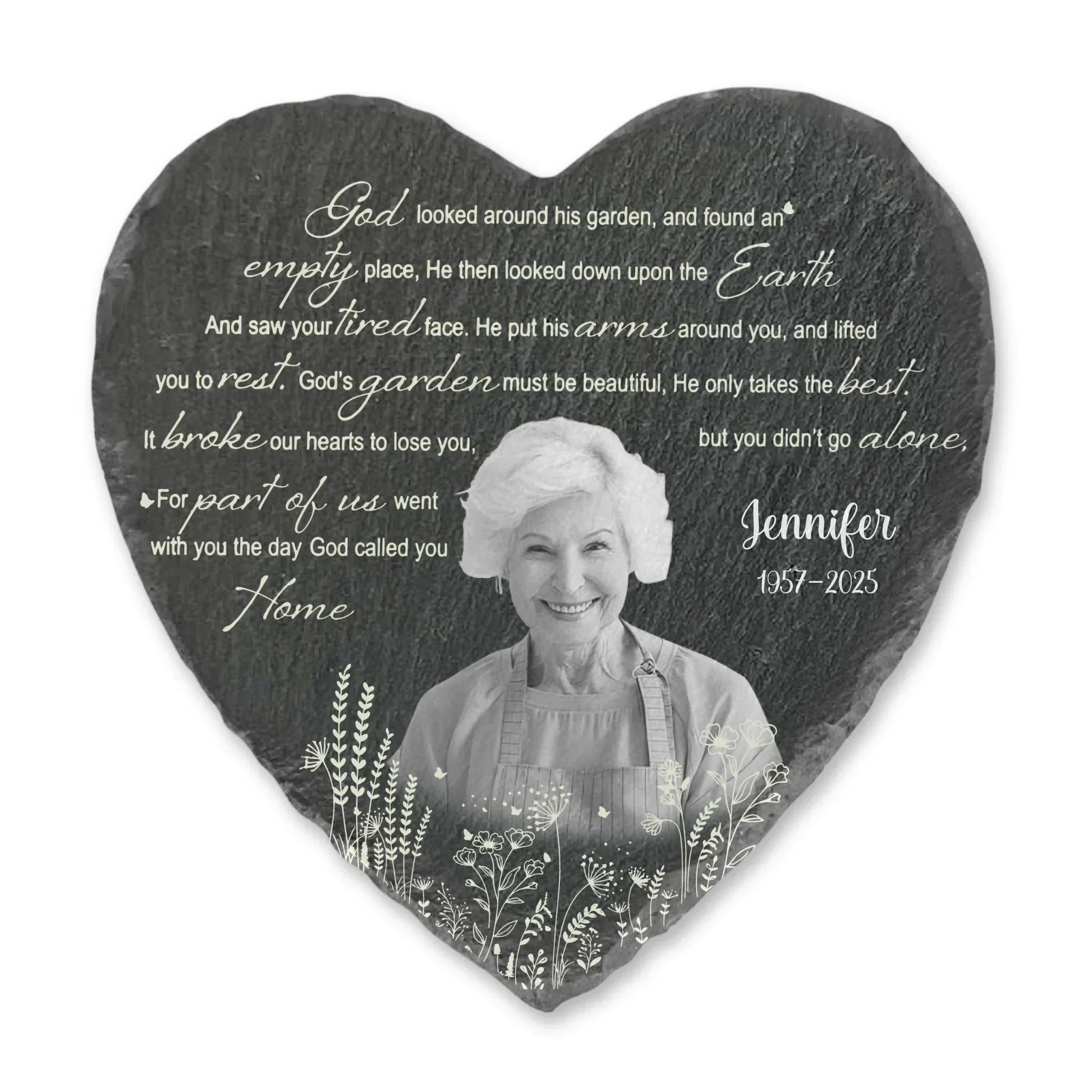 It Broke Our Hearts To Lose You, But You Didn't Go Alone - Personalized Memorial Stone