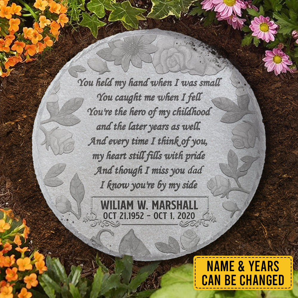 You Caught Me When I Fell - Personalized Memorial Stone, Human Grave Marker - Memorial Gift, Sympathy Gift