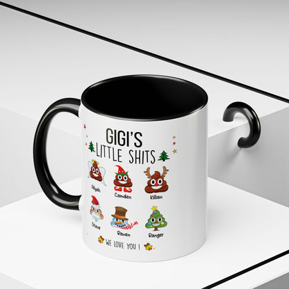 Custom Christmas Gift for Grandma or Mom - Funny Accent Mug - PersonalizedFury