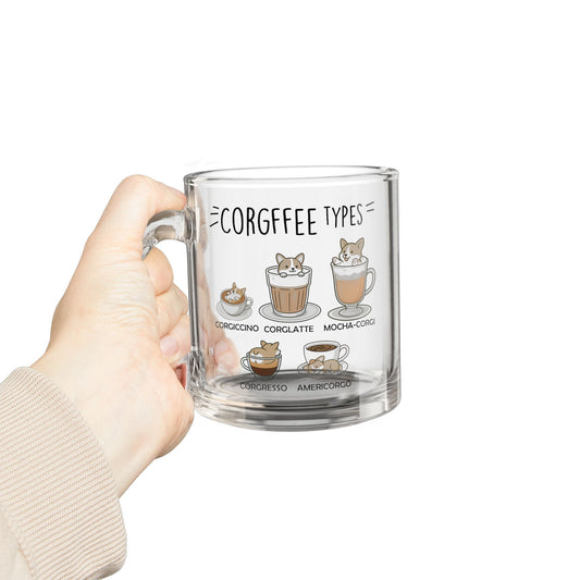 Glass Corgi Mug