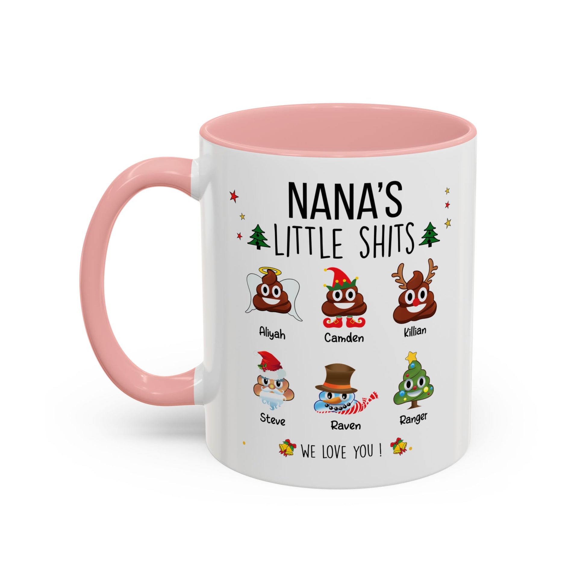Christmas Gift for Grandma or Mom - Funny Nana Accent Mug - PersonalizedFury