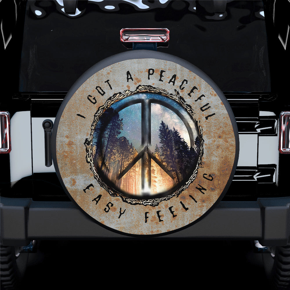 A Got A Peaceful Easy Feeling Car Spare Tire Cover