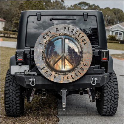 A Got A Peaceful Easy Feeling Car Spare Tire Cover