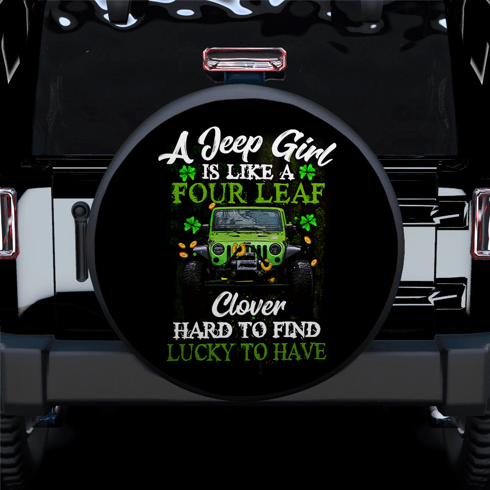 A Jeep Girl Is Like A Four Leaf Car Spare Tire Cover