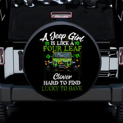 A Jeep Girl Is Like A Four Leaf Car Spare Tire Cover