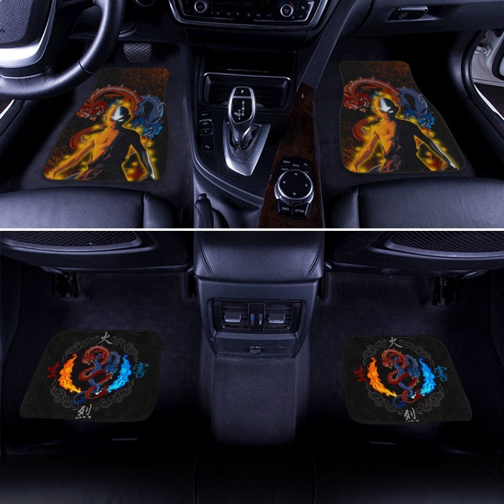 Aang Car Floor Mats Custom The Last Airbender Avatar Anime Car Accessories Anime