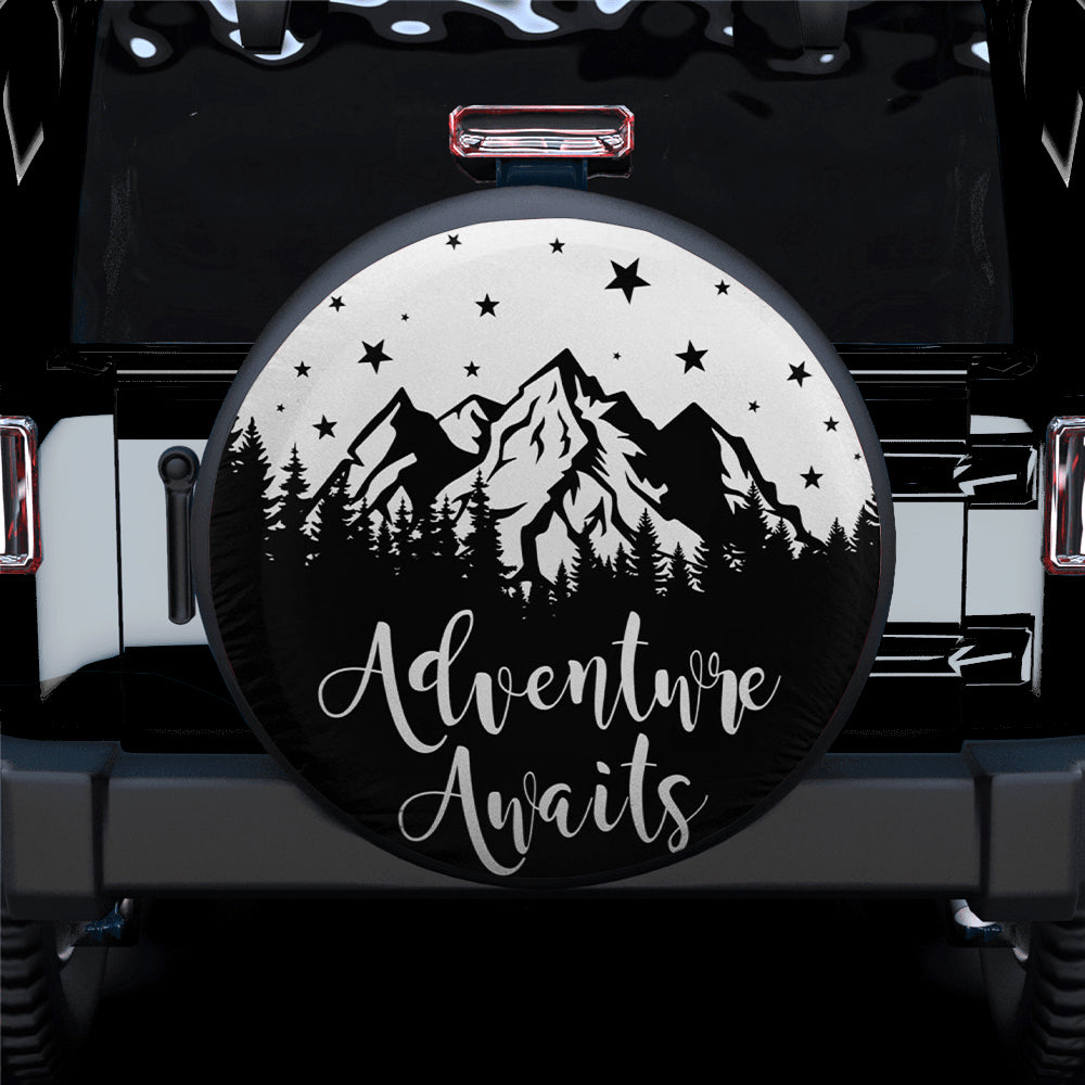 Adventure Awaits Car Spare Tire Cover