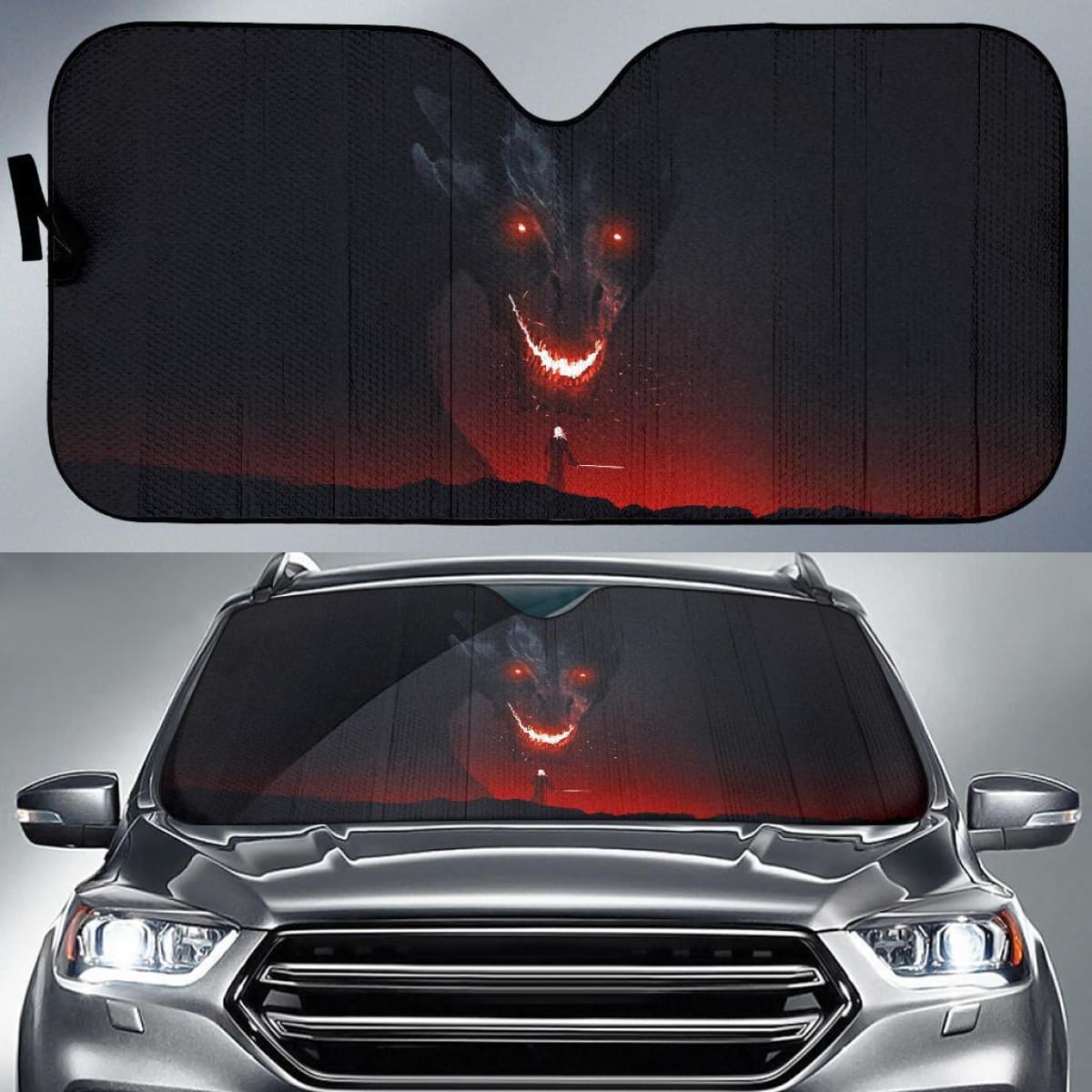 Aegon Targaryen The Conqueror Balerion Black Dread Car Sun Shade Universal Fit 225311