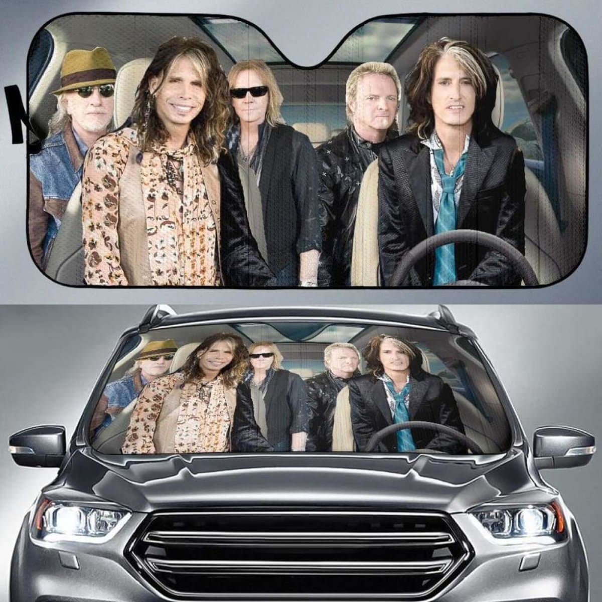 Aerosmith Auto Sun Shade 918b Universal Fit