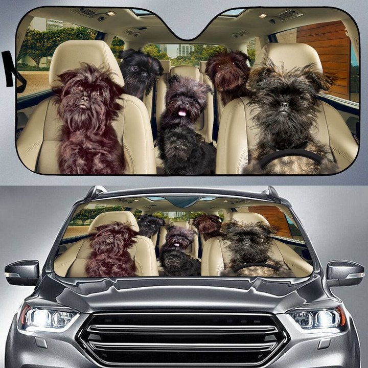 Affenpinscher Car All Over Printed 3D Sun Shade
