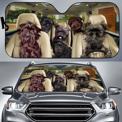 Affenpinscher Car All Over Printed 3D Sun Shade