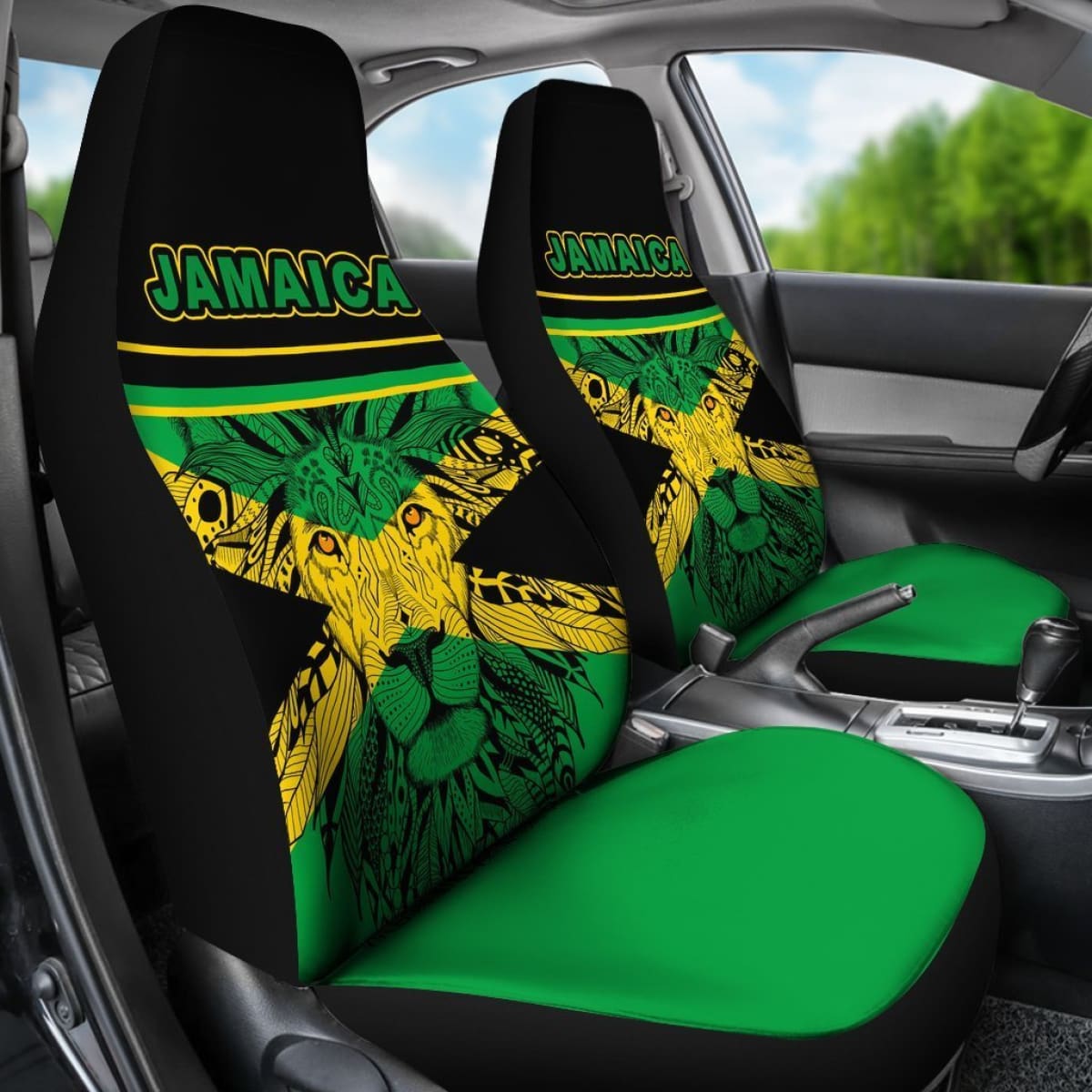 Africa Zone Car Seat Covers - Jamaica Lion King - Life Style Universal Fit 215521