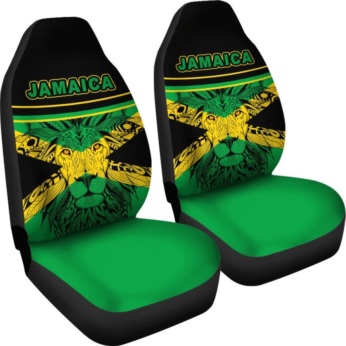 Africa Zone Car Seat Covers - Jamaica Lion King - Life Style Universal Fit 215521