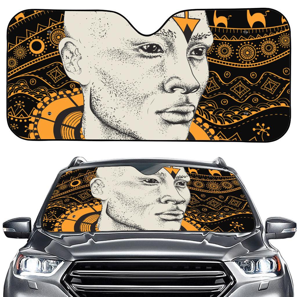 African Style Print Car Windshield Sun Shade