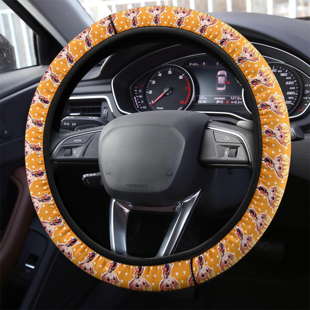 Agatsuma Zenitsu Demon Slayer Anime Car Steering Wheel Cover 2
