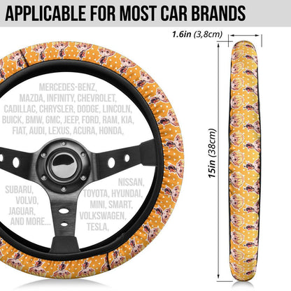 Agatsuma Zenitsu Demon Slayer Anime Car Steering Wheel Cover 2