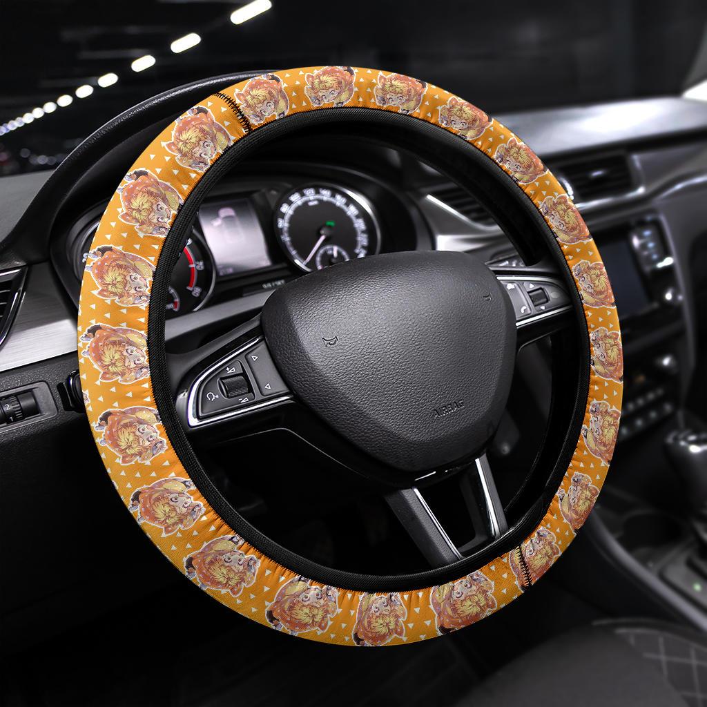 Agatsuma Zenitsu Demon Slayer Anime Car Steering Wheel Cover 3