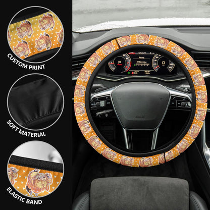 Agatsuma Zenitsu Demon Slayer Anime Car Steering Wheel Cover 3