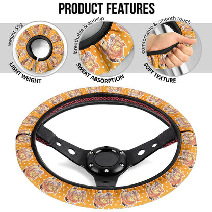 Agatsuma Zenitsu Demon Slayer Anime Car Steering Wheel Cover 3