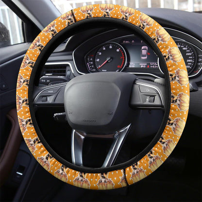 Agatsuma Zenitsu Demon Slayer Anime Car Steering Wheel Cover 5