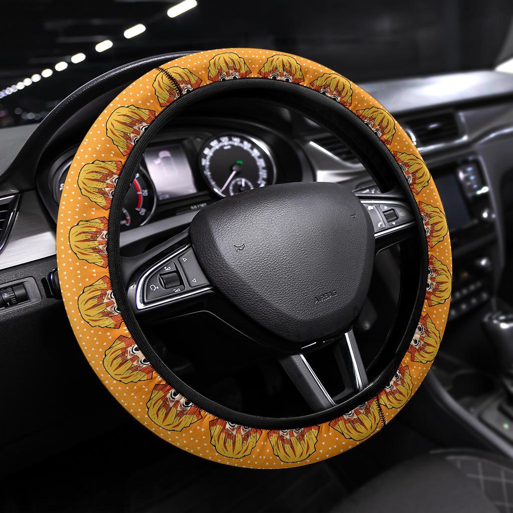 Agatsuma Zenitsu Demon Slayer Anime Car Steering Wheel Cover 8