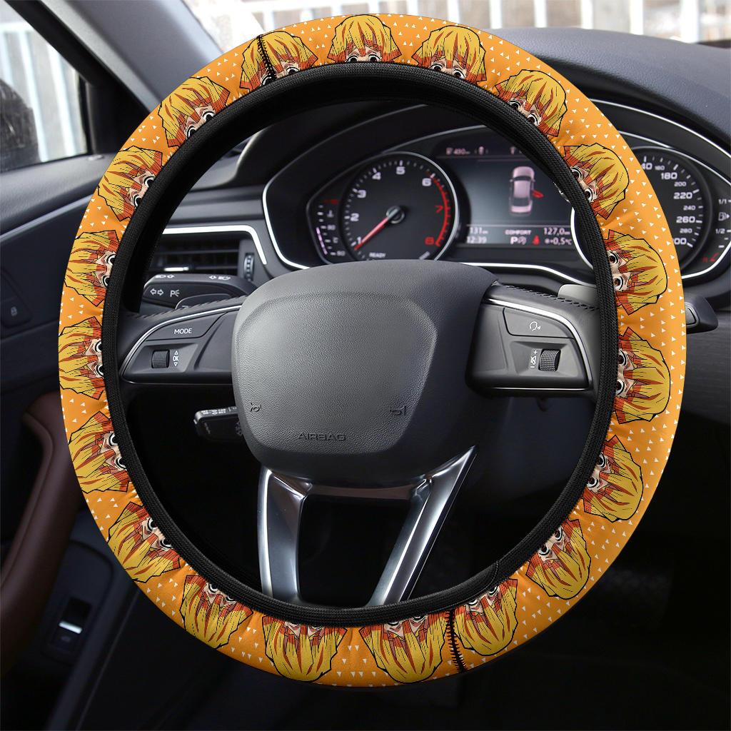 Agatsuma Zenitsu Demon Slayer Anime Car Steering Wheel Cover 8