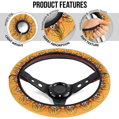 Agatsuma Zenitsu Demon Slayer Anime Car Steering Wheel Cover 8