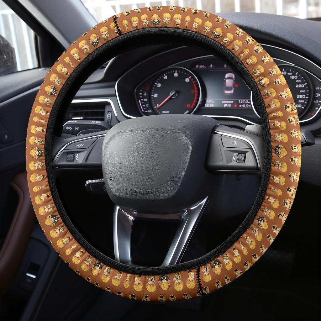 Agatsuma Zenitsu Demon Slayer Anime Car Steering Wheel Cover 9