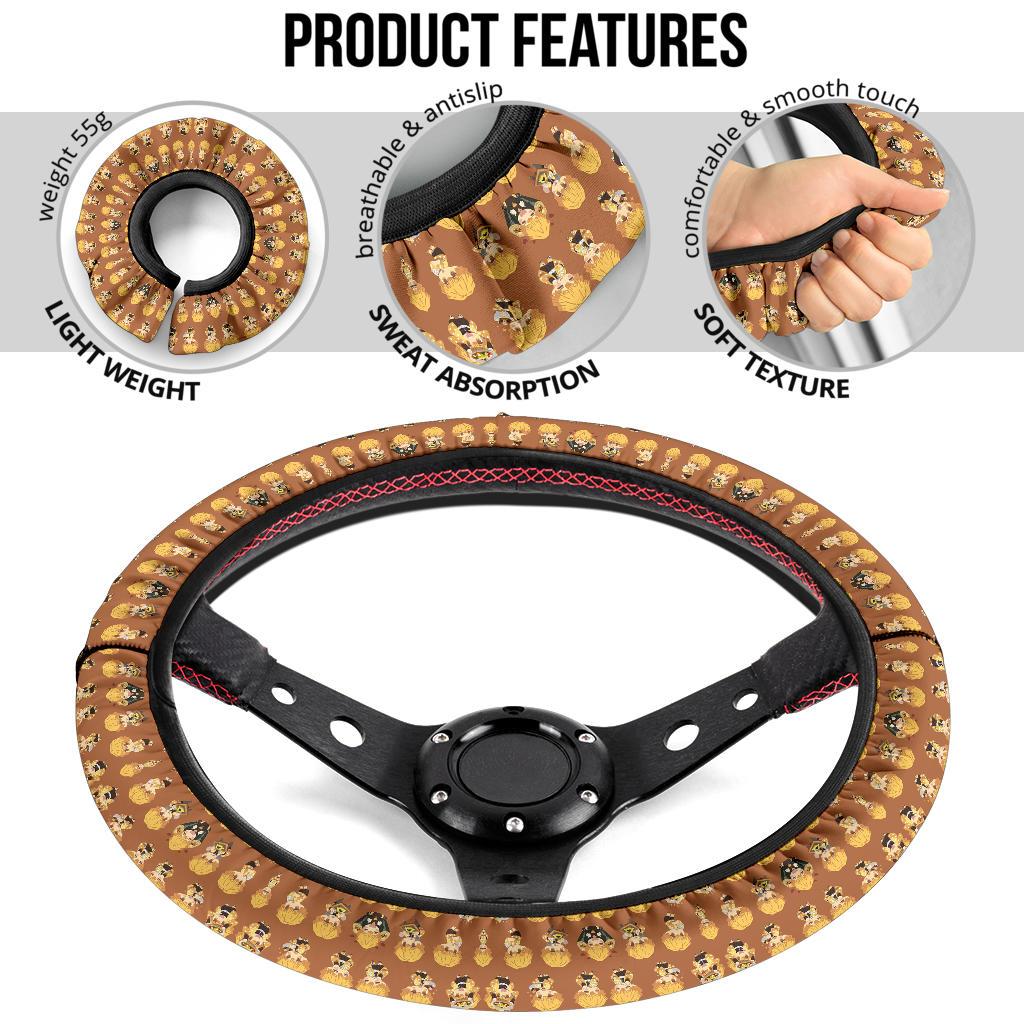 Agatsuma Zenitsu Demon Slayer Anime Car Steering Wheel Cover 9