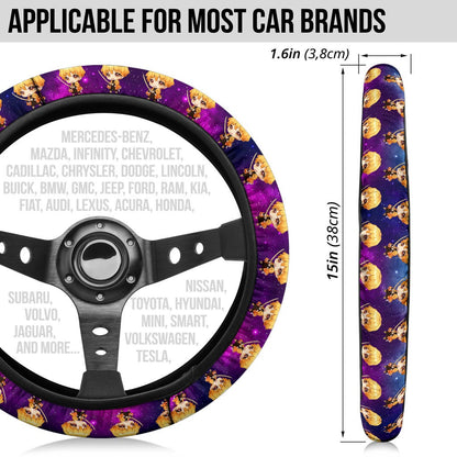 Agatsuma Zenitsu Demon Slayer Anime Premium Custom Car Steering Wheel Cover 1
