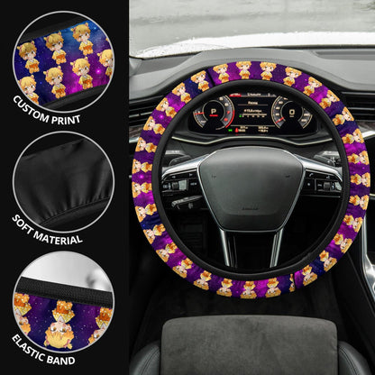 Agatsuma Zenitsu Demon Slayer Anime Premium Custom Car Steering Wheel Cover 2