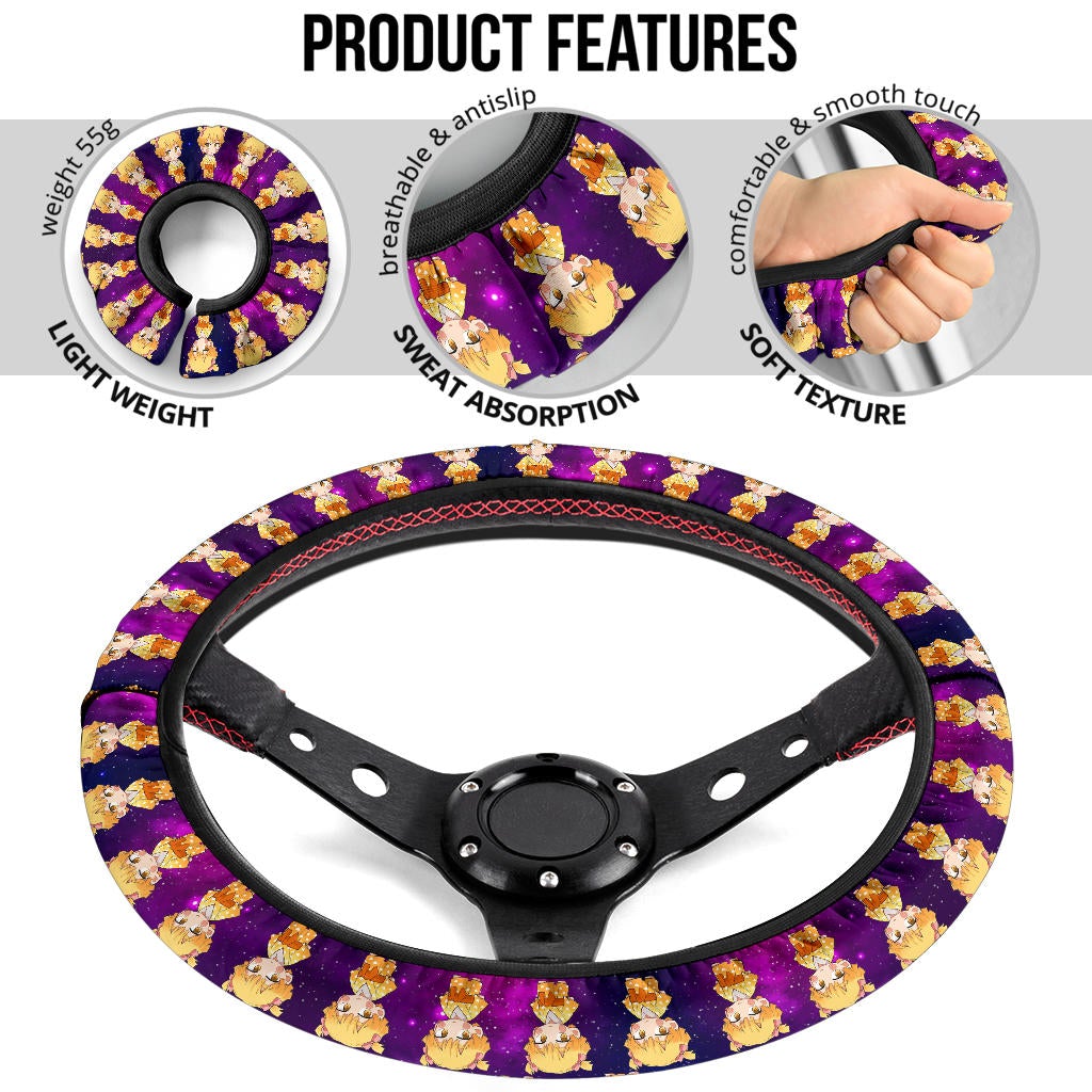Agatsuma Zenitsu Demon Slayer Anime Premium Custom Car Steering Wheel Cover 2
