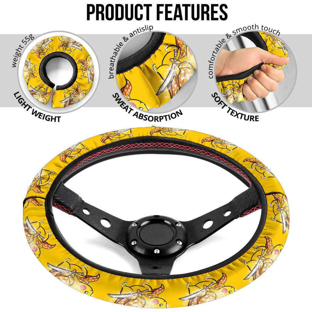 Agatsuma Zenitsu Pikachu Car Steering Wheel Cover