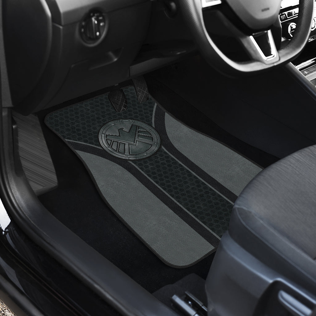 Agents Of Shield Logo Car Floor Mats Custom For Fans Ci230103-01a