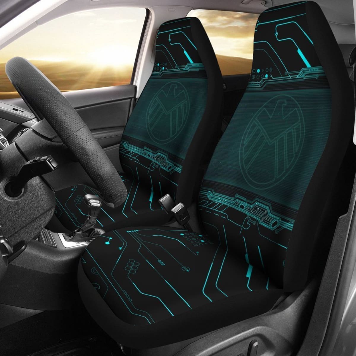 Agents Of Shield Logo Marvel Movie Car Seat Covers Lt03 Universal Fit 225721