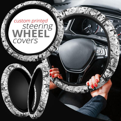 Ahegao Anime Girl Premium Custom Car Steering Wheel Cover