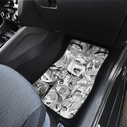 Ahegao Car Floor Mats Custom Manga Style Car Accessories
